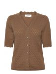 Rosemunde - Rwlaica Cashmere Crochet Ss V-Neck - Kardiganid - XS