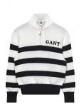 Gant Kids - Gant Knitted Breton Stripe Zip Funnel - Pulloverid - 116