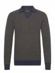 Lindbergh - Recycled V-Neck Polo Knit L/S - Pikkade varrukatega kootud polos&auml;rgid - XXL