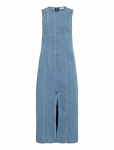 Vila - Viwinona New S/L O-Neck Long Denim Dress - P&otilde;lveni ja midi - M