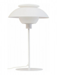 Dyberg Larsen - Opus Bordlampe Hvid Metal/Glas - Laualambid - ONE SIZE