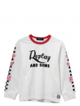 Replay - Over   Jersey Long-Sleeved T-Shirt - Pikkade varrukatega T-s&auml;rgid - 12 A