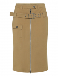 Ganni - Natural Cotton Midi Skirt - P&otilde;lveni ja midiseelikud - 40