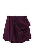 Ganni - Technical Stretch Satin Draped Mini Skirt - L&uuml;hikesed seelikud - 38