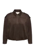 ONLY Carmakoma - Carmoon-Stina L/S Faux Suede Bomber Otw - Bomber-jakid - 46-48