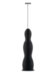 Alessi - Milk Frother In Thermoplastic, Black Whisk In Steel And Rechargeable Battery - Piimavahustajad - H:27.5CM