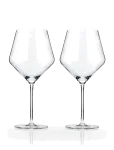Viski - Raye Crystal Angled Burgundy Glasses Viski&reg; - Punase veini klaasid - 62 CL