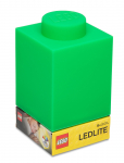 LEGO - Lego Ikonisk, Silikoneklods 1000% Med Led-Lys Gr&oslash;n - Laualambid - ONE SIZE