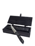 Gense - Steakkniv Xl Old Farmer Micarta 23,5 Cm 4 Stk. Sort/St&aring;l - Liha s&ouml;&ouml;giriistad - L23.5CM
