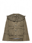 GANNI - Ripstop Quilt Frill Collar Jacket - Tepitud jakid - 38