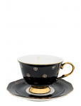 Hilke Collection - Cup With Saucer - Anima Gemella Nero - Teetassid - 22 CL