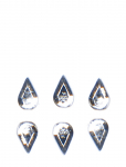 Depend Cosmetic - Rhinestones Droppe Genomskinliga 10 Pcs - Nail Decorations - ONE SIZE