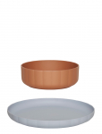 OYOY MINI - Pullo Plate & Bowl - Set Of 2 - Taldrikud - &Oslash; 20 CM x 20