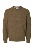 Selected - Slhross Ls Knit Structure Crew Neck Noos - &Uuml;mara kaelusega - XXL