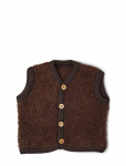 Smallstuff - Vest Boucl&eacute; Merino Wool W. Buttons - Vestid - 68-74