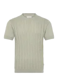 Lindbergh - Knitted S/S O-Neck Tee - L&uuml;hikeste varrukatega - L