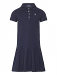 Ralph Lauren Kids - Stretch Mesh Polo Dress - L&uuml;hikeste varrukatega vabaajakleidid - 124-128