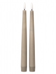 C'est Bon - Rustic Finish Led Taper Candle 2-Pack - LED-k&uuml;&uuml;nlad - H22CM