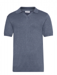 Lindbergh - Ecovero S/S V-Neck Polo - L&uuml;hikeste varrukatega kootud polos&auml;rgid - XL