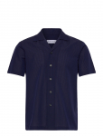 The Resort Co. - Seersucker Resort Shirt Navy - L&uuml;hikeste varrukatega s&auml;rgid - XXL