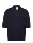 Calvin Klein - Ss Snowy Tech Knit Boxy Polo Swe - L&uuml;hikeste varrukatega - L