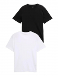 Tom Tailor - Double Pack Crew Neck Tee - L&uuml;hikeste varrukatega - XXL