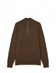 Mads N&oslash;rgaard - Urban Chase Half Zip Knit - Poolpika lukuga džemprid - S