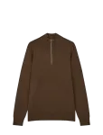 Mads N&oslash;rgaard - Urban Chase Half Zip Knit - Poolpika lukuga džemprid - S