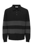 ONLY & SONS - Onshope Rlx  Ls Polo Knit Life - Pikkade varrukatega - M