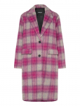 Desigual - Coat Pinkcheck - Villased mantlid - M