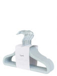 3 Sprouts - 3 Sprouts Velvet Hangers (15 Pcs.), Blue - Konksud ja riidepuud - ONE SIZE