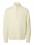 Selected - Slhcalle Relaxed Cashmere Blend Half Zip - Poolpika lukuga džemprid - XXL