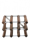 The Swedish Wine Rack Factory - 9 Bottle Winerack Assembled Dark Wood - Riiulid - ONE SIZE