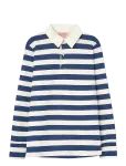 THE ANIMALS OBSERVATORY - Stripes Navy Eel Polo Shirt - Pikkade varrukatega polos&auml;rgid - 10 Y