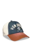 Von Dutch - Embroidery Baseball Cap White/Blue/Brown Von Dutch - Nokam&uuml;tsid - ONE SIZE