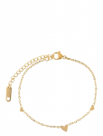 Timi Of Sweden - Sarah - 3 Small Hearts Bracelet Stainless Steel - K&auml;eketid - ONE SIZE 18 cm