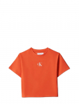 Calvin Klein - Ck Logo Boxy T-Shirt - L&uuml;hikeste varrukatega topid - 140