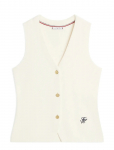 Tommy Hilfiger - Co Full Needle Slim Vest - Kootud vestid - XL