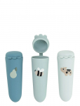 Done By Deer - Silicone Ice Pops 3-Pack Dotti Blue - Toidukotid - H12X 5X 4CM
