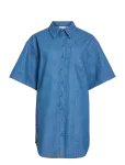 Vila - Viluna 3/4 Denim Shirt Dress - S&auml;rkkleidid - 36