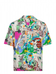 Scotch & Soda - Basquiat Printed Relaxedfit Shortsleeved Shirt - Vabaaja s&auml;rgid - L