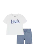 Levi's - Levi's&reg; Logo Tee And Denim Shorts 2-Piece Set - Komplektid l&uuml;hikeste varrukatega T-s&auml;rgiga - 98
