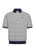 Polo Ralph Lauren - Relaxed Fit Striped Textured Polo Shirt - L&uuml;hikeste varrukatega - M