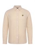 Lyle & Scott - Long Sleeve Linen Blend Shirt - Linased s&auml;rgid - M