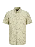 Jack & Jones - Jprblasummer Linen Bl. Print Ss Shirt Ln - L&uuml;hikeste varrukatega s&auml;rgid - XL
