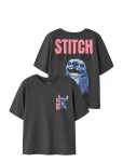 Name It - Nkfjynin Stitch Ss Nreg Top Box Wdi - L&uuml;hikeste varrukatega - 116