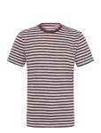 Tom Tailor - Striped Piqu&eacute; T-Shirt - L&uuml;hikeste varrukatega - S