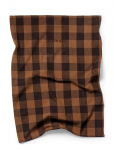 Midnatt - Tea Towel Checked Brown - K&ouml;&ouml;gir&auml;tikud - 50X70