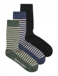 Jack & Jones - Jacnorrebro Striped Socks 3 Pack - Tavalised sokid - ONE SIZE
