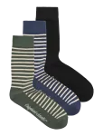 Jack & Jones - Jacnorrebro Striped Socks 3 Pack - Tavalised sokid - ONE SIZE